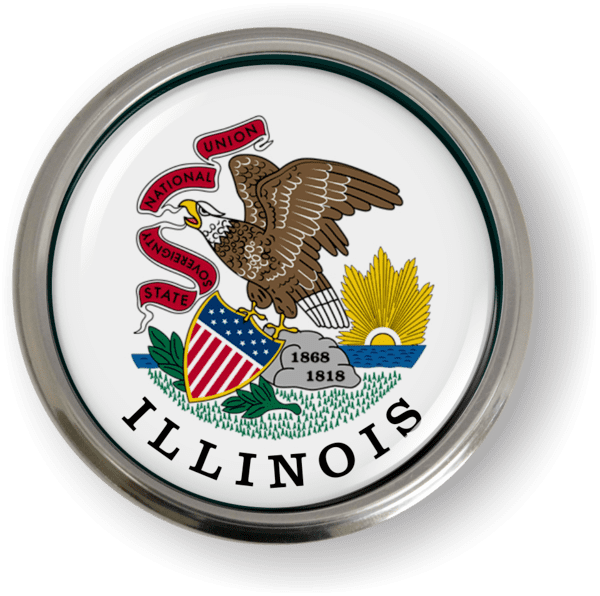 Illinois - State Flag Emblem